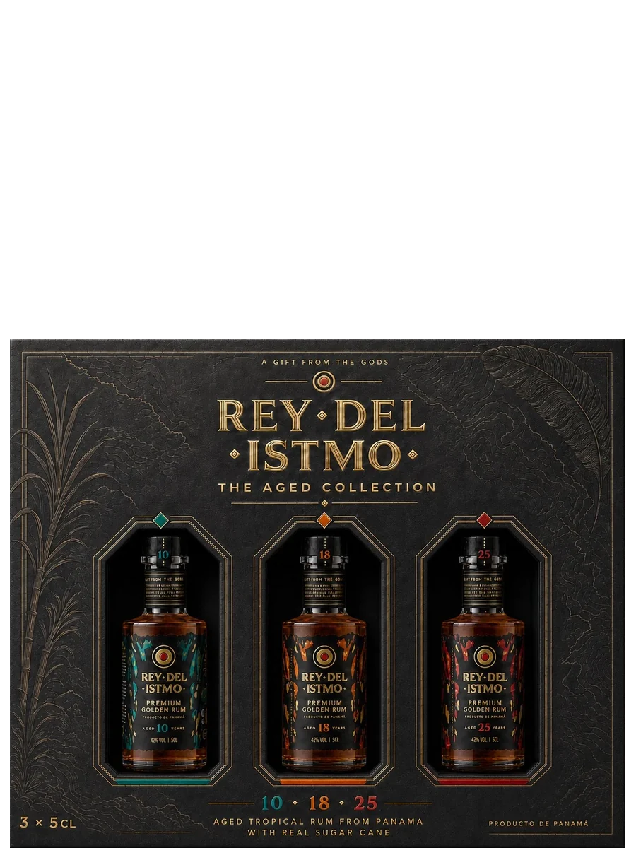 The Aged Collection gift box — Rey 10, 18 and 25 in three 5cl miniatures